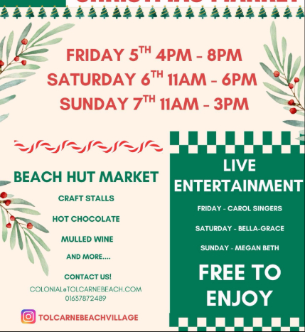 Tolcarne’s Christmas Beach Markets
